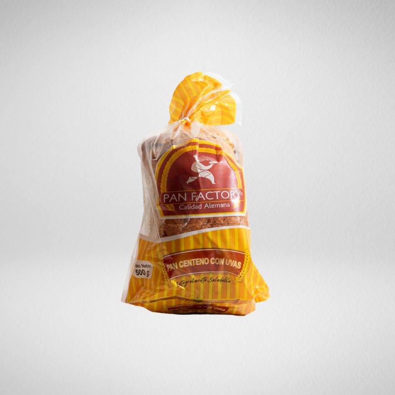 fotografia pan centeno con uvas