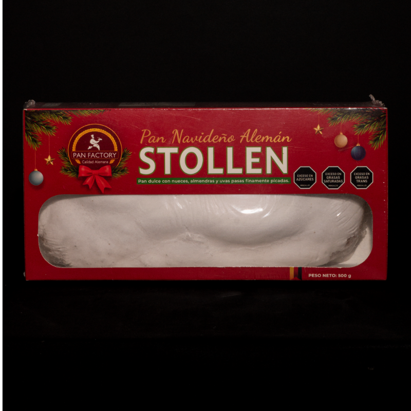 empaque caja navidena pan stollen pan factory